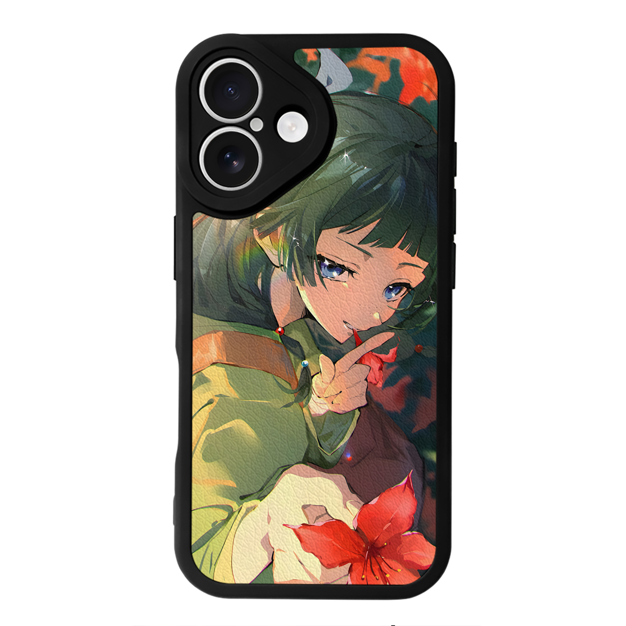 （画像用） 薬屋のひとりごと The Apothecary Diaries 【iPhone 16シリーズ対応】シリコンスマホケース（レザー調） 材質：シリコン